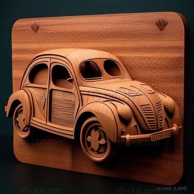 3D модель Renault 4CV (STL)